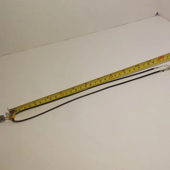 Chakra Crystal Pendant Crushed Stones w Copper Wire Swirl Pendant Necklace - Picture 10 of 10